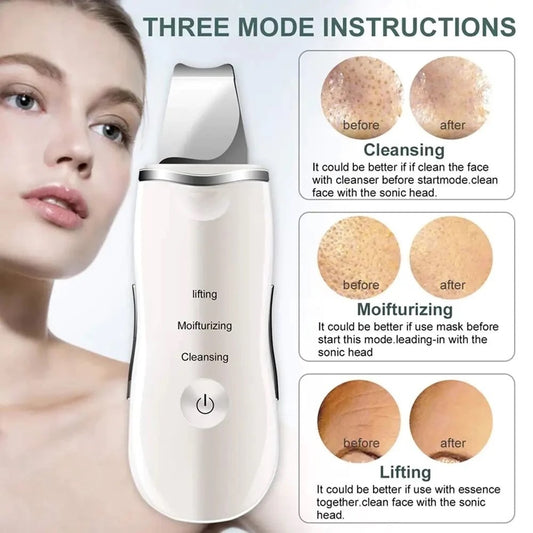 Rechargeable Ultrasonic Skin Scrubber